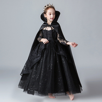  Childrens performance clothing Witch princess dress Girls prom performance clothing Vampire clothes Witch dress spring and summer