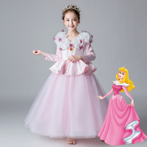  Elo Princess dress Children Aisha dress performance suit Girls Mermaid skirt Frozen performance costume