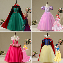  Snow White dress Girls Frozen clothing Aisha Aisha dress Children Cinderella Sophia skirt