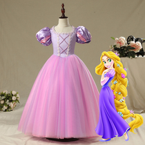  Rapunzel dress childrens birthday dress Lepe Sophia frozen dress childrens fairy tale clothing summer