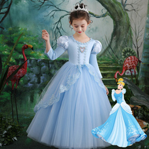  Cinderella princess dress Frozen costume Girl Aisha costume Sophia dress Aisha skirt Summer