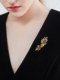 Exquisite and fashionable iris brooch for women 2026 new high-end light luxury temperament flower suit pin accessories