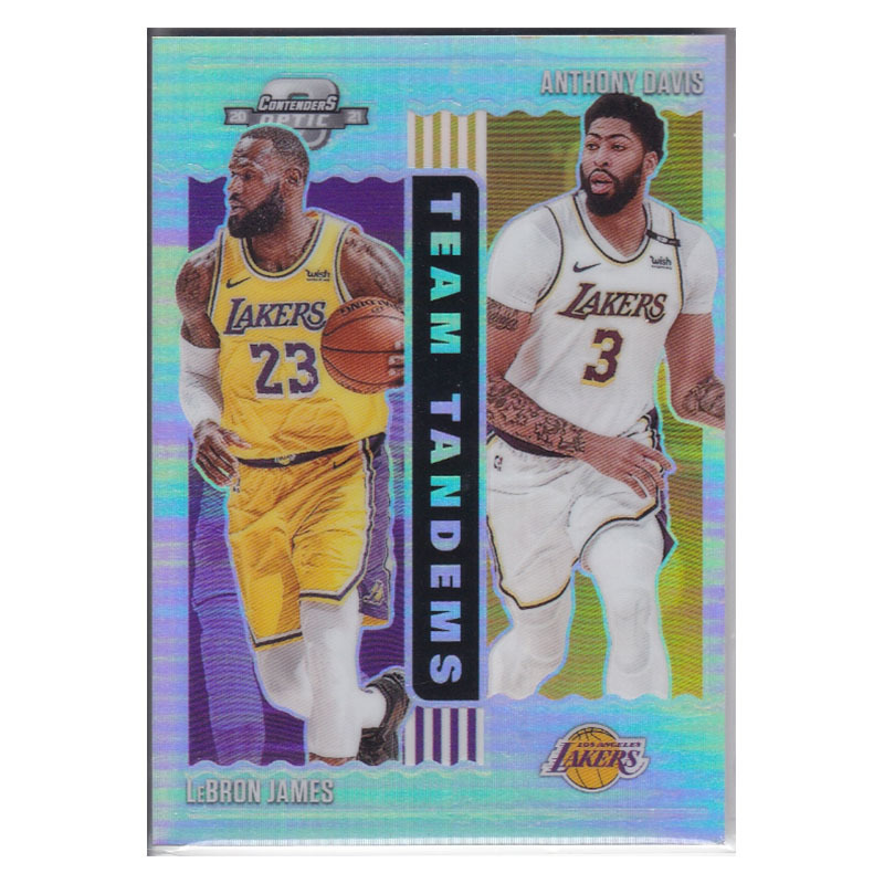 Star Player Lebron James Anthony Davis Silver Refractor Panini 20-21 Contenders Star Player Lebron James Anthony Davis Silver Refractor Panini 20-21 Contenders
