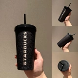 Starbucks, черный кофейный стакан из нержавеющей стали со стаканом