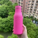 Starbucks, чайная чашка на день Святого Валентина, розовый термочехол из нержавеющей стали, кофейный стакан со стаканом, 2022, 473 мл