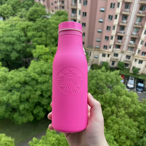 Starbucks, чайная чашка на день Святого Валентина, розовый термочехол из нержавеющей стали, кофейный стакан со стаканом, 2022, 473 мл