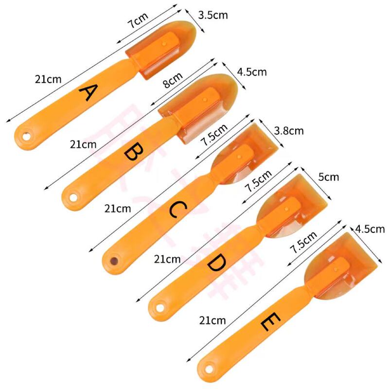 Glue Dance 5-Piece Set of Soft Leather Scraper Tools for Exterior Wall Caulking, Stone Curtain Wall Integrated Panels, Sunroom Caulking Glue Dance 5-Piece Set of Soft Leather Scraper Tools for Exterior Wall Caulking, Stone Curtain Wall Integrated Panels, Sunroom Caulking