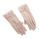 Graceful lace spring and summer women's anti-UV lace ice silk touch screen anti-slip riding and driving sun protection gloves short and thin