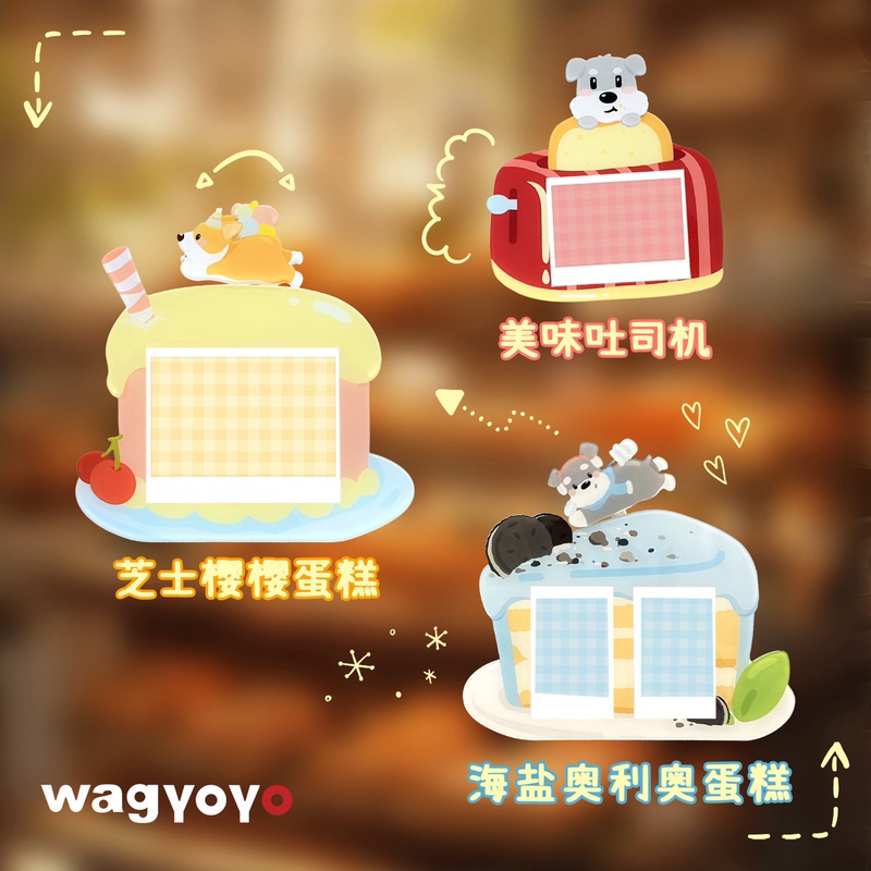 Wagyoyo Pet Series Polaroid Photo Swing Frame 3inch 5inch Cute Puppy Acrylic Photo Frame