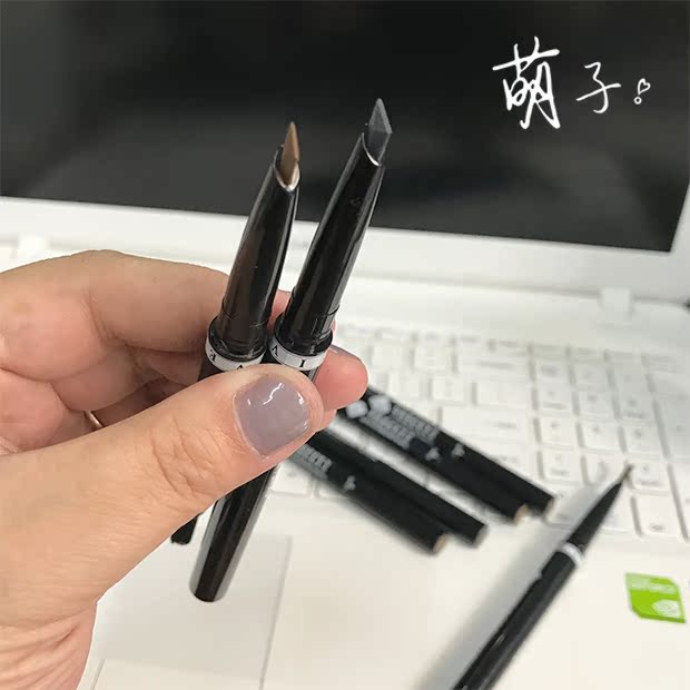 Mengzi shop ủy quyền gói chỉ veecci chính hãng bút chì xoay lông mày với bàn chải lông mày không thấm nước và lâu dài - Bút chì lông mày / Bột / Stick chì xé