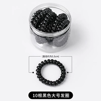 10 черных больших кругов волос