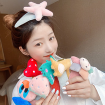 Large hairclip top clip bangs hair cute Japanese clip headwear Net red wash bbclip girl side hair side clip