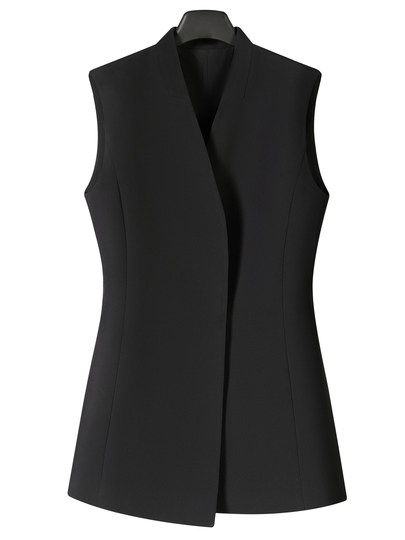 Sleeveless Vest Suit Jacket Top for Women 2026 Spring and Summer New Style High-End Black Light Professional Suit for Women