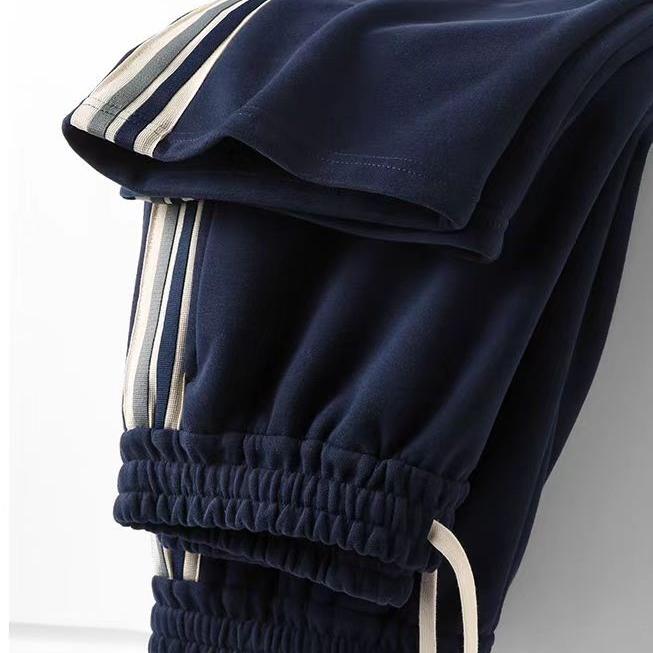 Men's New Summer American-Style Straight-Leg Drawstring Wide-Leg Pants Trendy Side-Striped Sports Casual Pants Women's Autumn Style Men's New Summer American-Style Straight-Leg Drawstring Wide-Leg Pants Trendy Side-Striped Sports Casual Pants Women's Autumn Style