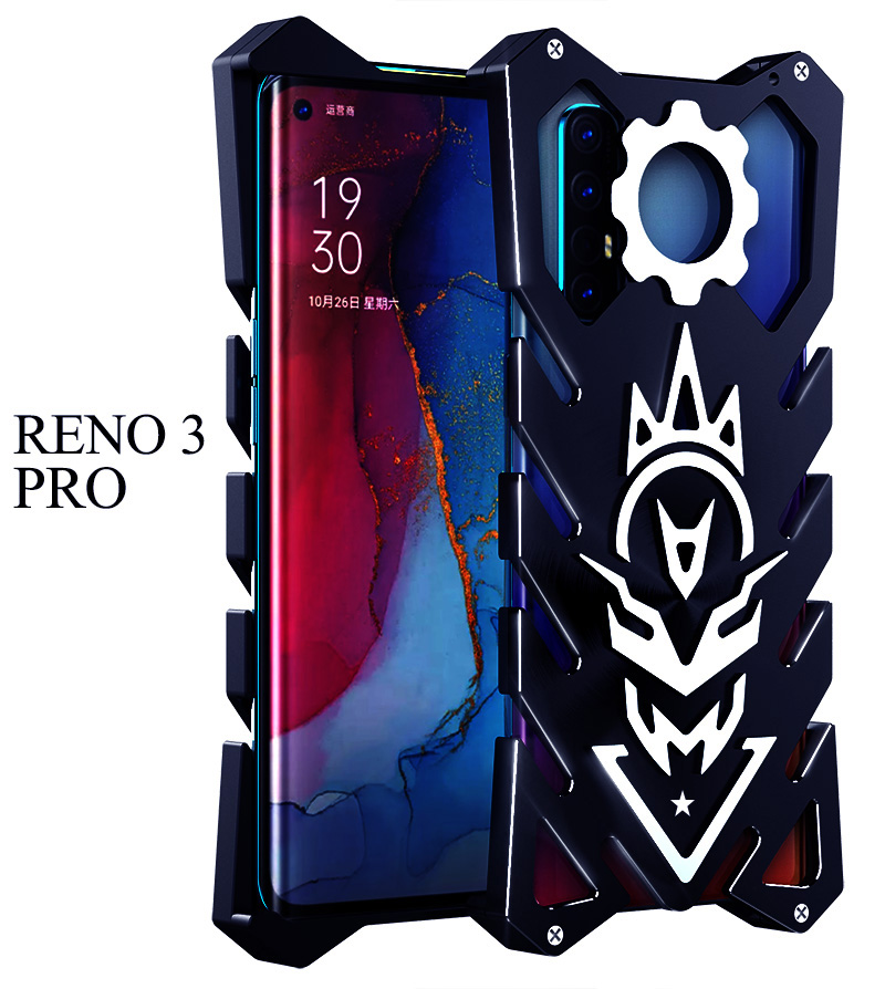 SIMON New THOR II Aviation Aluminum Alloy Shockproof Armor Metal Case Cover for OPPO Reno3 Pro & OPPO Reno3 & OPPO A92s & OPPO A91