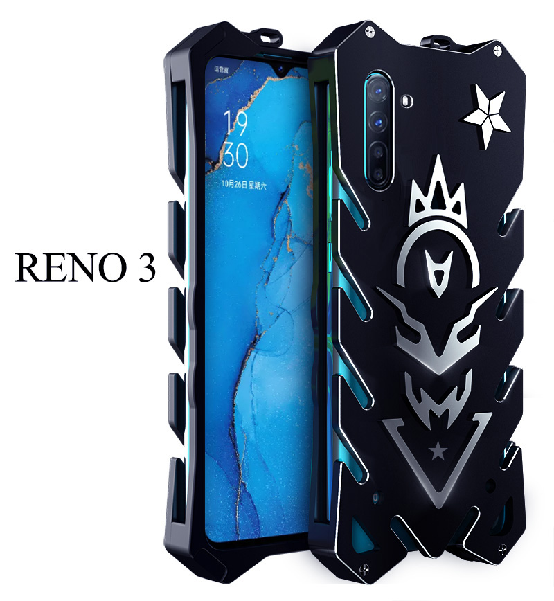 SIMON New THOR II Aviation Aluminum Alloy Shockproof Armor Metal Case Cover for OPPO Reno3 Pro & OPPO Reno3 & OPPO A92s & OPPO A91