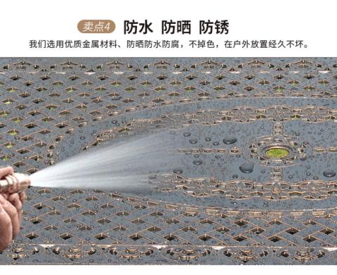 Yuanmao ngoài trời bàn ghế ngoài trời bàn ghế sắt rèn bàn ghế sân vườn giải trí đúc nhôm bàn ghế ban công kết hợp bàn ghế - Bàn ghế ngoài trời / sân ghế ban công chung cư