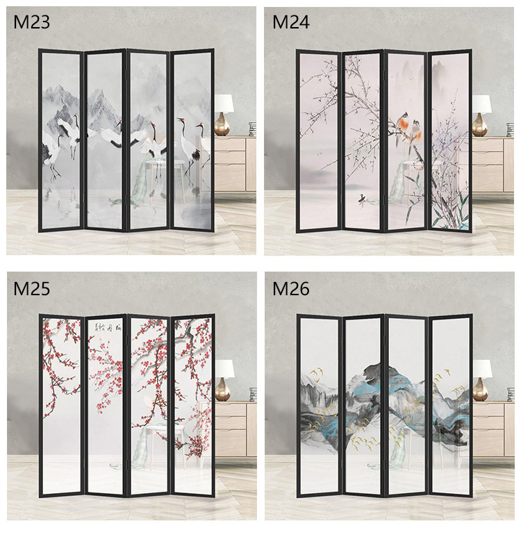 Trung Quốc màn hình phân vùng phòng khách văn phòng khách sạn phòng ngủ di động hiên đơn giản gỗ gấp vải mới - Màn hình / Cửa sổ vách gỗ ngăn phòng