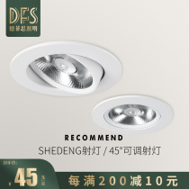 led embedded cob spotlight home hotel living room cave light hotel ceiling cave light commercial high color Downlight