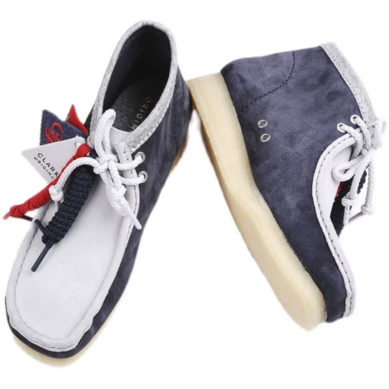 [#HPT#Clarks Originals Wallabee Boot VCY撞色反毛皮休闲袋鼠鞋]