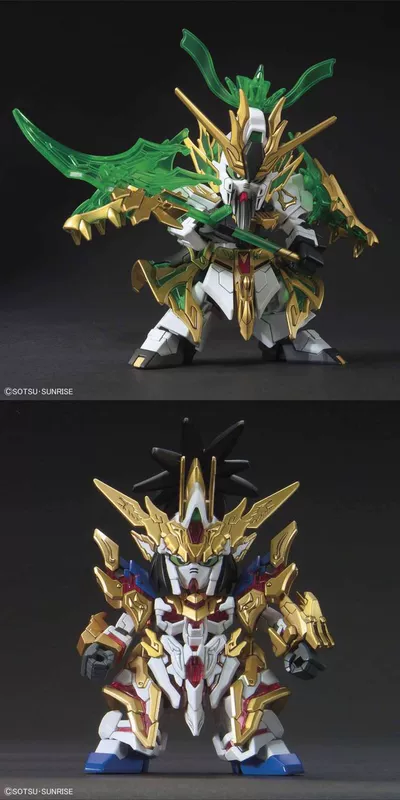 Bandai Gundam Model Q phiên bản BB SD Tam Quốc Chuang Guan Yu Lu Bu Zhang Feijie Chuan Zhao Yun Gunda - Gundam / Mech Model / Robot / Transformers