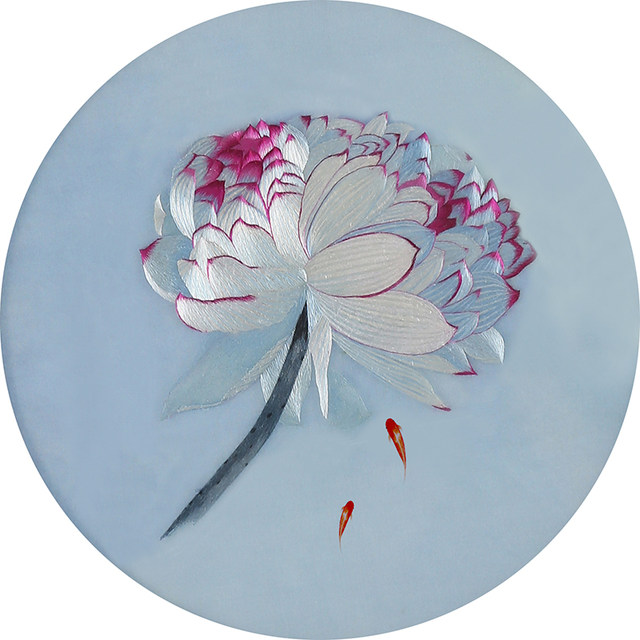 Suzhou embroidery ຊຸດ diy ສໍາ​ລັບ​ຜູ້​ເລີ່ມ​ມື​ຖັກ​ແສ່ວ​ດ້ວຍ​ຕົນ​ເອງ​ອຸ​ປະ​ກອນ​ການ​ຖັກ​ແສ່ວ​ຊຸດ stitch ແຜນ​ວາດ​ແລະ lotus lotus carp