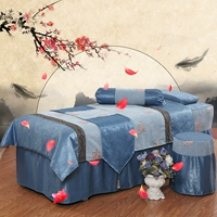 Beauty khăn trải giường cotton gia đình bốn cao cấp phong cách châu Âu sang trọng nhỏ gọn vẻ đẹp bedspread pháp trị liệu massage gia đình bốn - Trang bị tấm ga trải giường spa giá rẻ