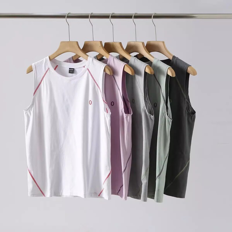 Mountain-Style Functional Fashion! Quick-Drying and Super Breathable! Summer Unisex Outdoor Sports Basketball Solid Color Sleeveless Vest Top