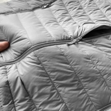 Бархатный зимний легкий и тонкий пуховик, утиный пух