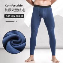 Autumn and winter skin-friendly fabric warm not bloated self-heating trousers men Modai cotton comfortable warm leggings 6124