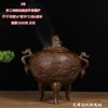 Antique collection old copper Kirin incense burner pure copper incense burner tea ceremony Zen plate incense burner home incense burner