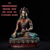 Return to Nepal craftsmanship of Sakyamuni Buddha statue ornaments, hand-inlaid gemstones, bronze Buddha statues for home entrances