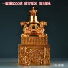 Old collection of pure copper gilt dragon, turtle and auspicious animal seal all copper solid basalt three-dimensional study room office business old copper seal