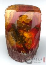 Imitation amber beeswax wormwood real butterfly real gecko ornaments hand-played fossil insect specimen crafts collection