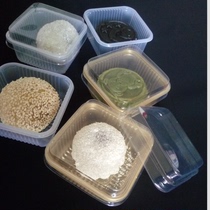 Egg yolk crisp blister pastry box inner tray set cover biscuit snack bottom bracket square plastic packaging self-sealing bag