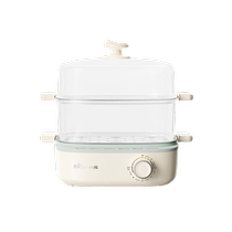 Bear egg steamer egg cooker automatic power off household electric steamer double-layer timed small steamed egg custard breakfast machine