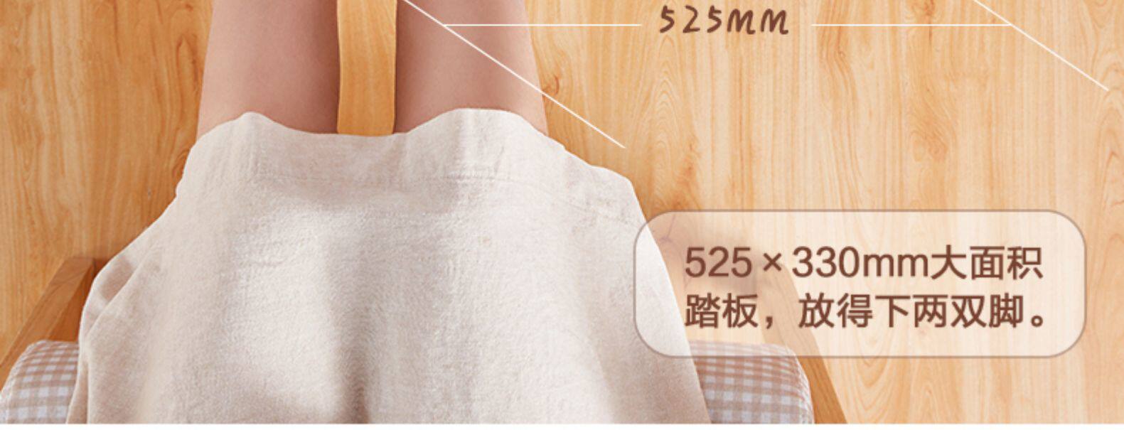 小熊 家用取暖器 立平两用暖脚器 石墨烯红外发热 图12