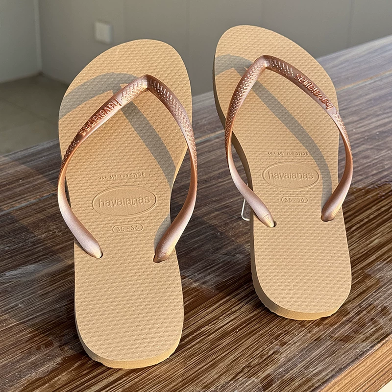 [Классические Havaianas не скользкие тапочки, шлепанцы, тонкая лента]