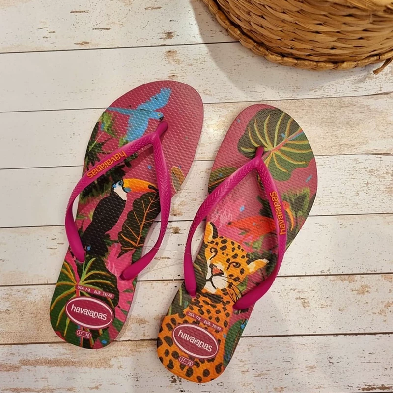 [ havaianas летняя тема шлепанцы, бездельный летний пляжные сандалии женские]