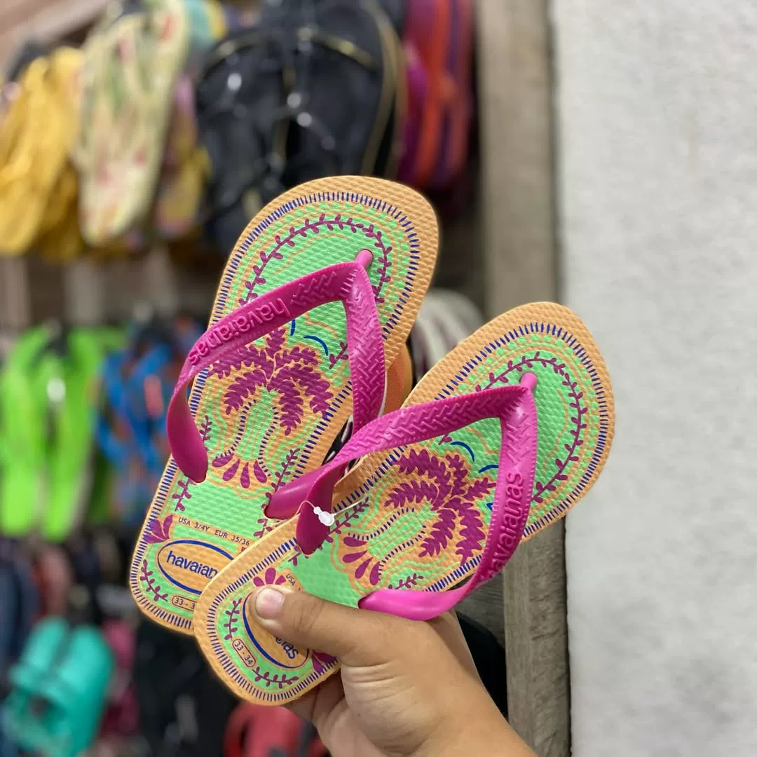 Havaianas нескользящие сланцы для отдыха, пляжные тапочки, бохо стиль