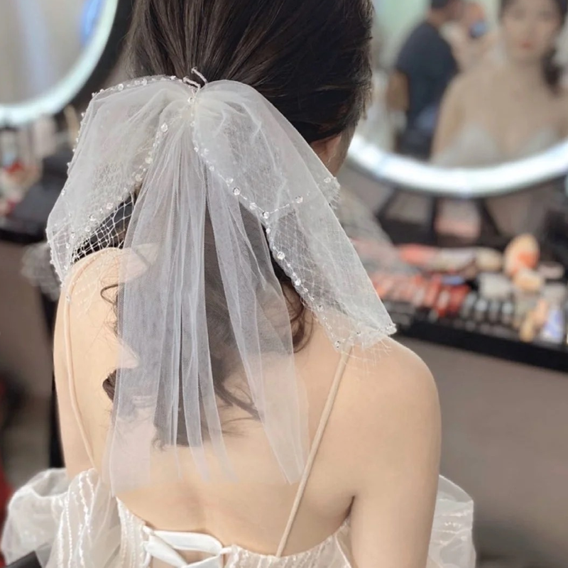 2020 new handmade small head yarn bridal styled head yarn photo gallery photo write real head yarn wedding dresses accessories headwear