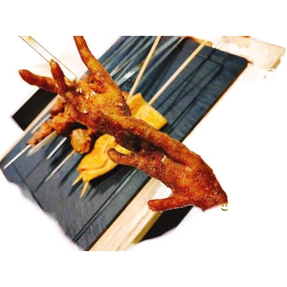 鸡爪串卤鸡爪凤爪串10根烧烤油炸涮锅麻辣烫冷冻半成品任三包包邮