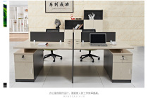 Office Furniture 4 Persons Desk Computer Desk Desktop Home Single Office Desk Chair Combination Available from Stock
