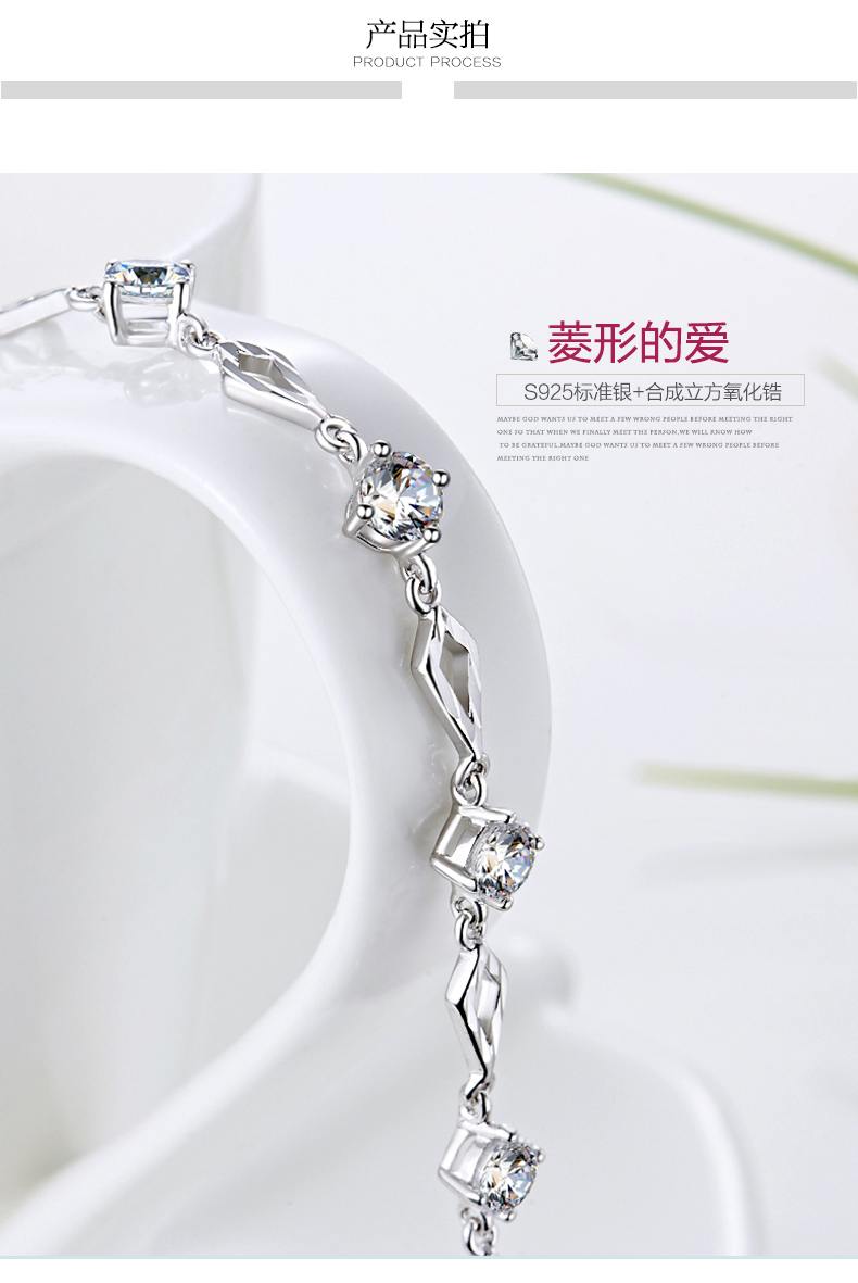 999 sterling bạc vòng đeo tay nữ Nhật Bản và Hàn Quốc phiên bản của cá tính đơn giản mermaid nước mắt trang sức Bianhua hoa món quà sinh nhật cho bạn gái