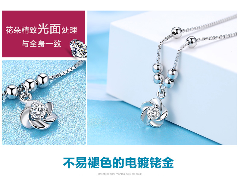 Bracelet de cheville Femme GLTEN en Argenterie - Ref 3102615 Image 16