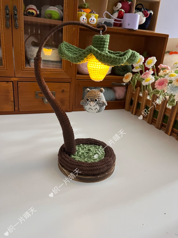 Hand-Crocheted Floating Totoro with Lights, Beautiful, Fun, and Stress-Relieving, a Perfect Gift for Your Besties and Friends Hand-Crocheted Floating Totoro with Lights, Beautiful, Fun, and Stress-Relieving, a Perfect Gift for Your Besties and Friends
