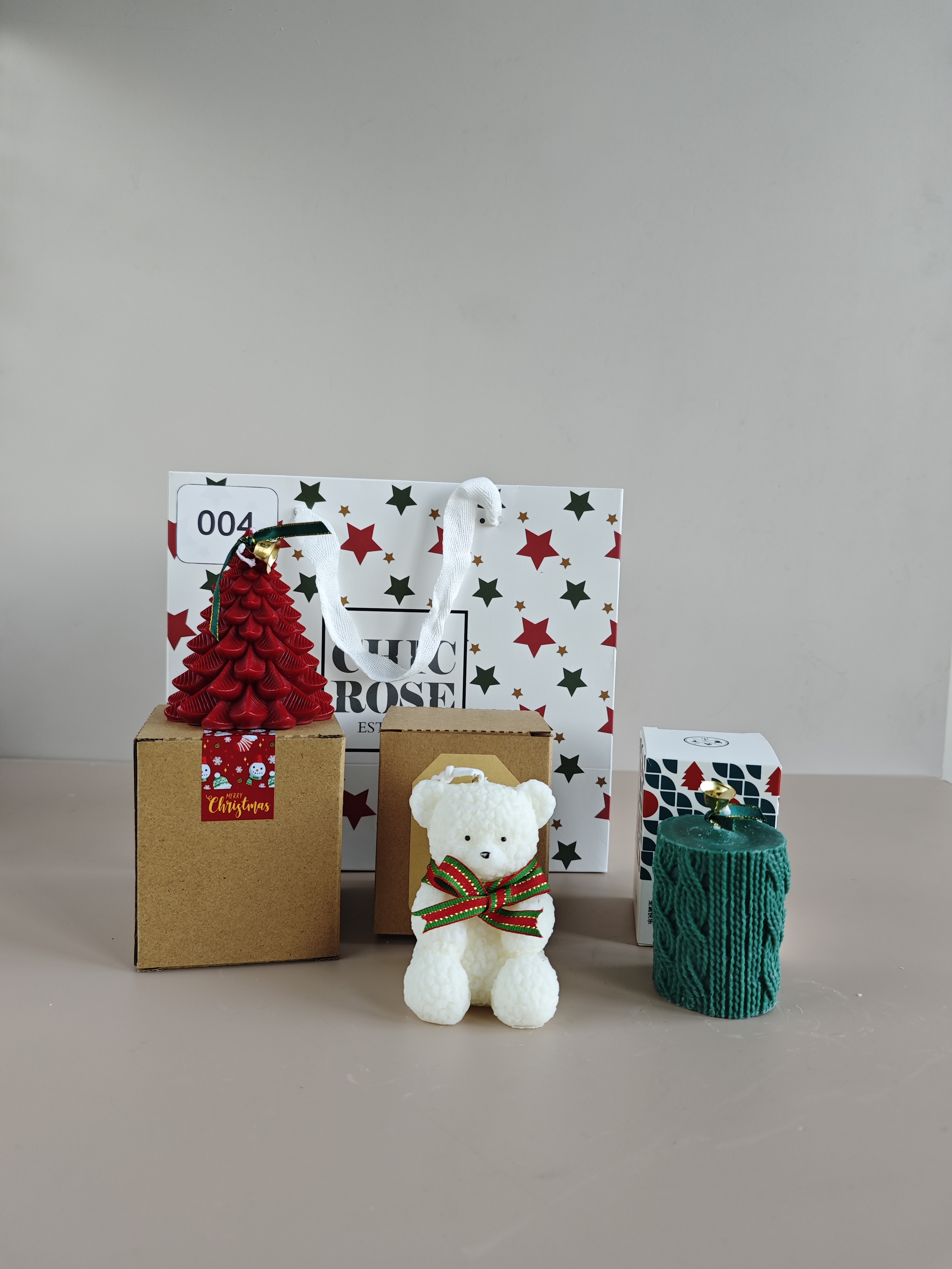 CHICROSE Artisanal Candle Limited-time Seconds Kill Christmas Folkbag Suit Gift Romantic Candle Light Decoration Pendulum-Taobao