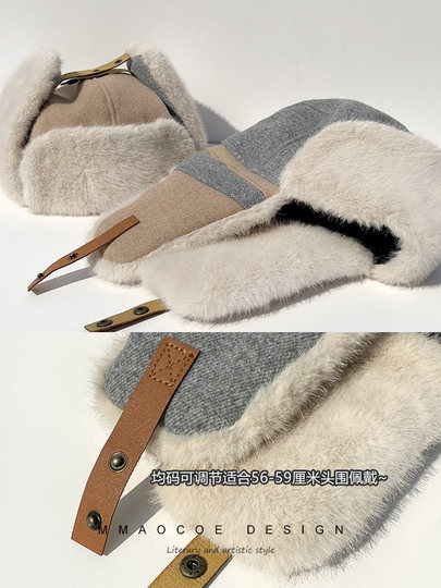 Winter Lei Feng Hat Men's Warm Ear Protection Outdoor Cycling Windproof Plus Velvet Thickened Couple Northeast Cotton Hat Women