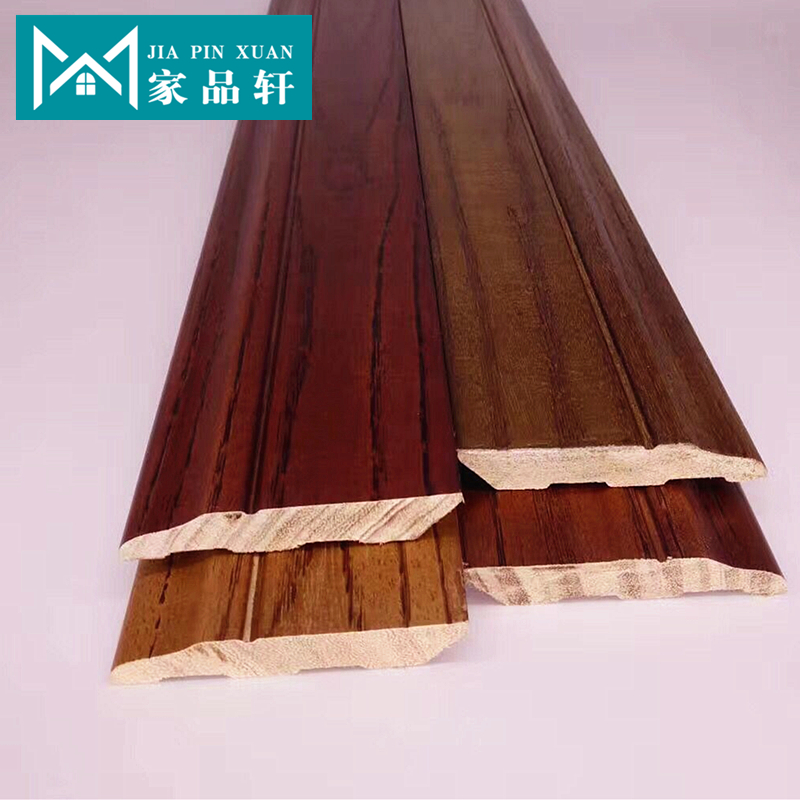 Home Pint Xuan Pure Solid Wood Plate Chestnut Wood Antique Open Lacquer Skirting Board White Villa Size Can Be Set As Factory Direct