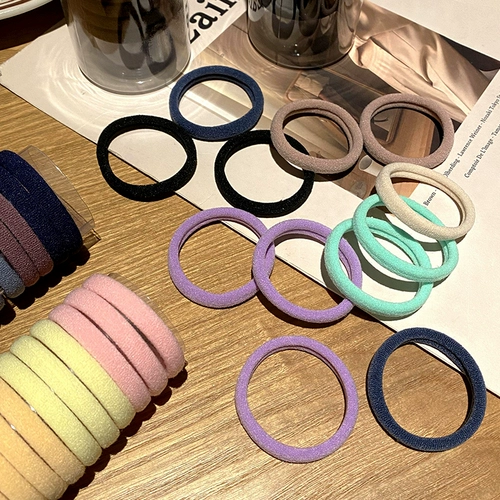 Безвредный эластичный хвостик, прочная универсальная резинка для волос, аксессуар для волос, простой и элегантный дизайн, не повреждает волосы